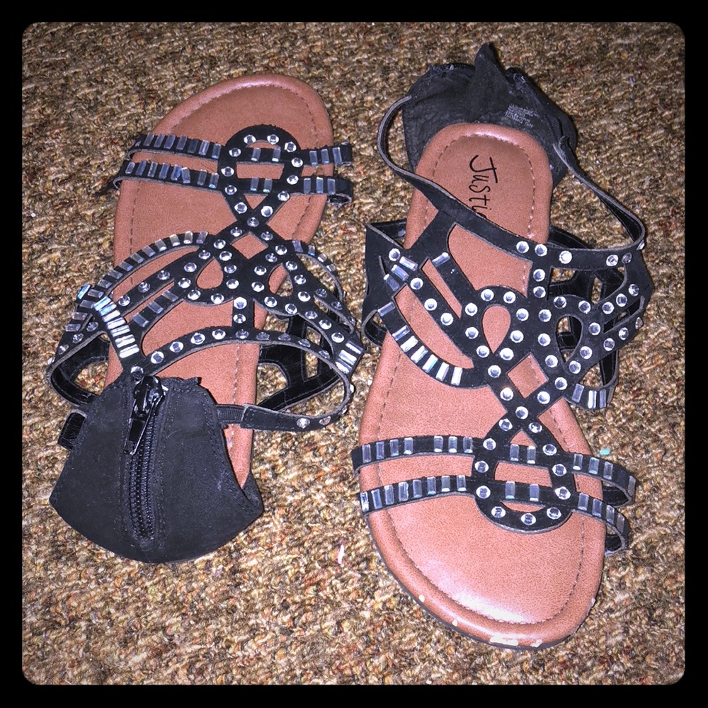 A pair of justice shoes